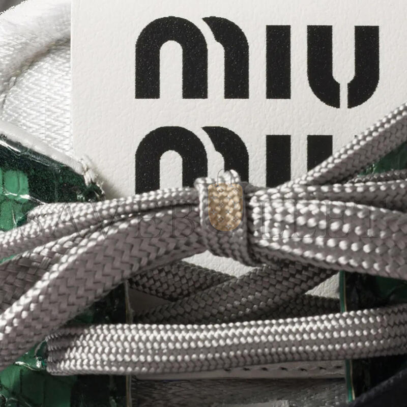 M1v M1v green snakeskin-leather trainers 5e428e